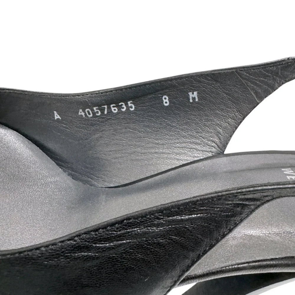 Stauart Weitzman Slingback Round Toe Pumps Sz‎ 8